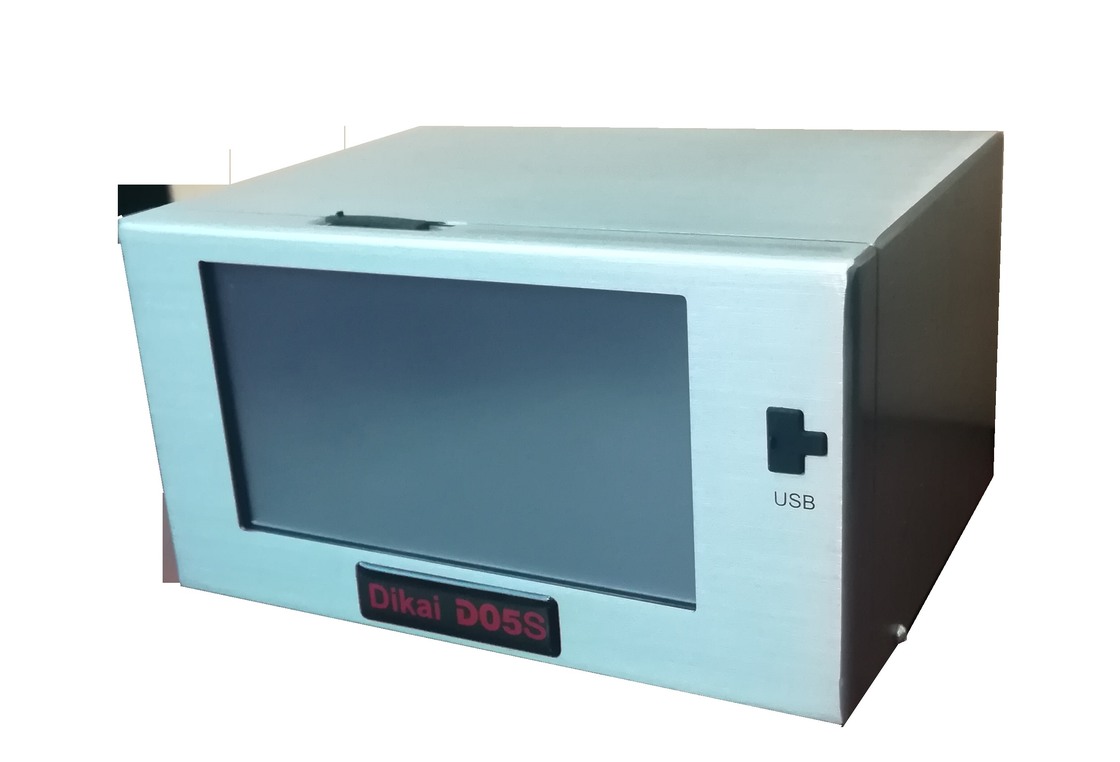 DIKAI D05S Overprinter de transferência térmica de 53 mm com fonte de alimentação AC100-240V Fornecimento de ar de 6 bar e máquina de codificação inteligente de área de impressão de 53x70 mm