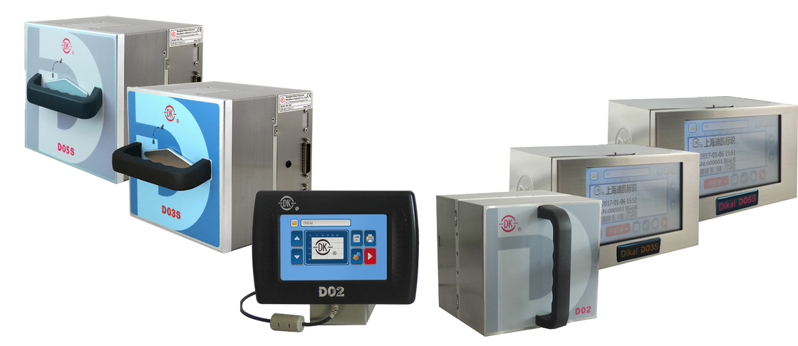DIKAI D05S Overprinter de transferência térmica de 53 mm com fonte de alimentação AC100-240V Fornecimento de ar de 6 bar e máquina de codificação inteligente de área de impressão de 53x70 mm