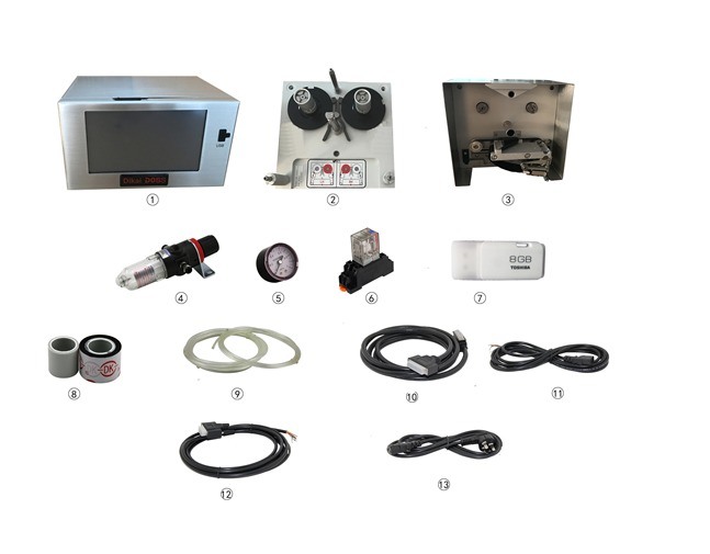DIKAI D05S Impressora de Transferência Térmica Automática com Área Máxima de Impressão de 53mm*150mm e Alimentação de Ar de 6bar/90psi